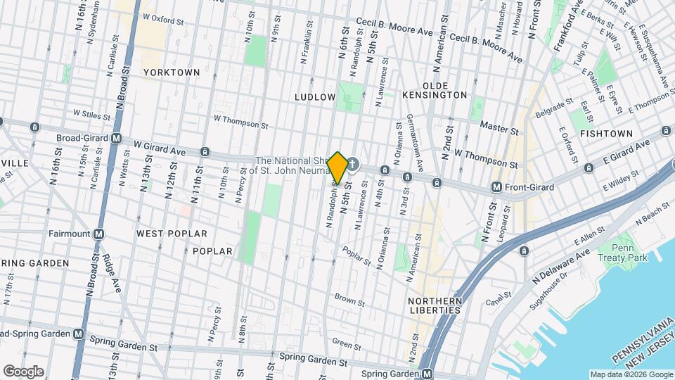 985 N Randolph St Map and Location Details