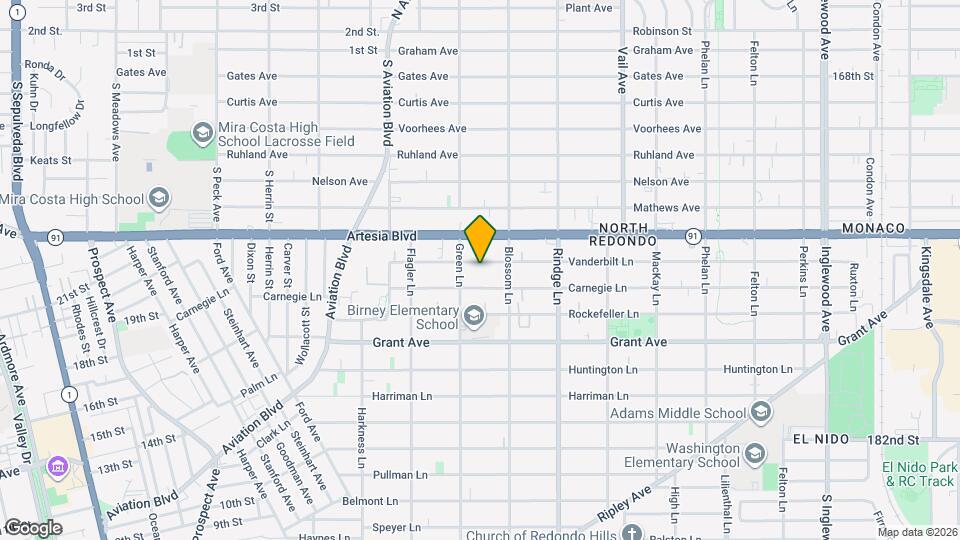2008 Vanderbilt Ln, Unit Front Map and Location Details