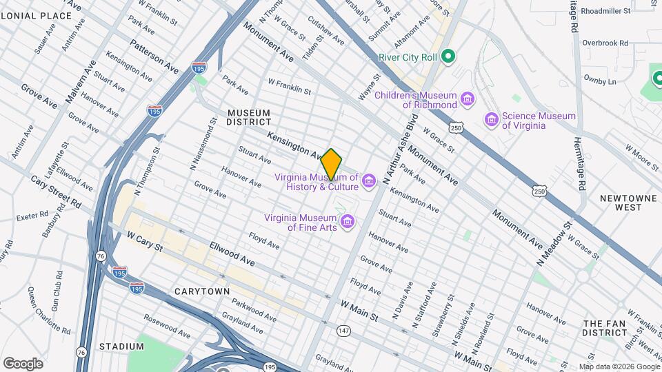 402 N Sheppard St Map and Location Details