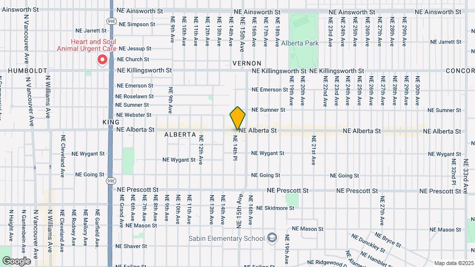 1460-1460 NE Alberta St Map and Location Details