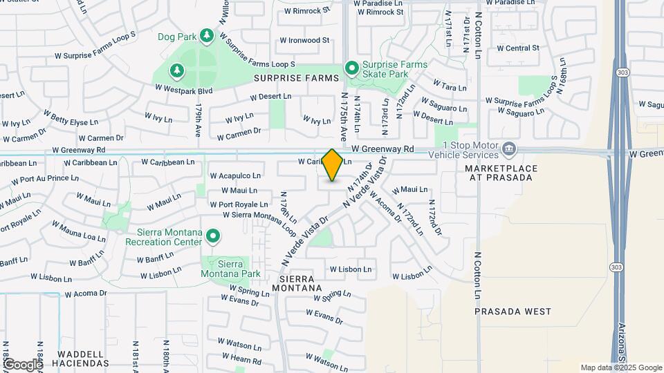 17516 W Maui Ln Map and Location Details
