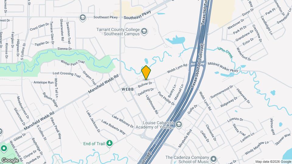 2205 Bolivar Dr Map and Location Details