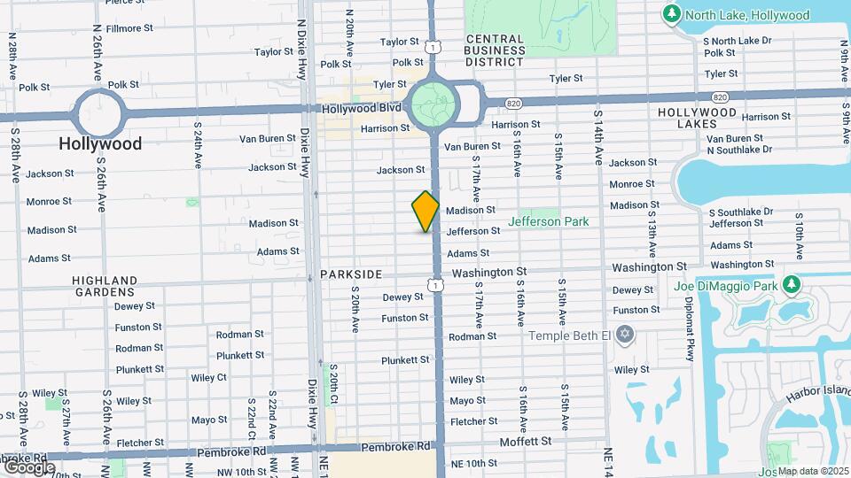 1814 Jefferson St Map and Location Details