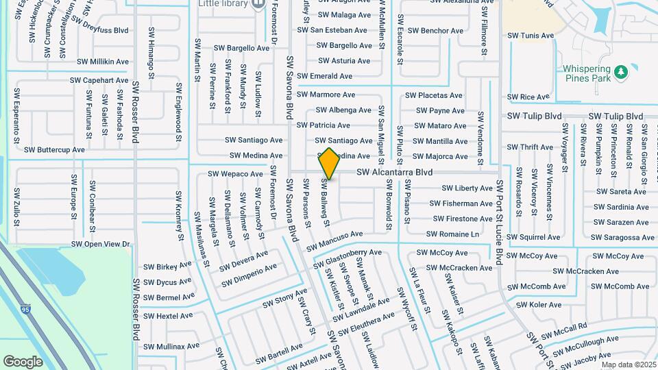 3613 SW Ballweg St Map and Location Details