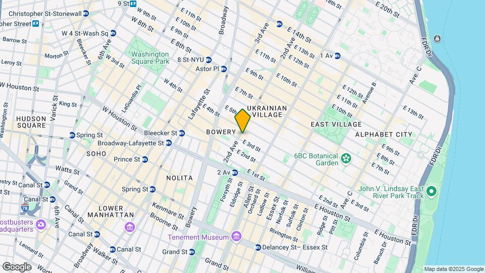 58 Second Ave Map and Location Details