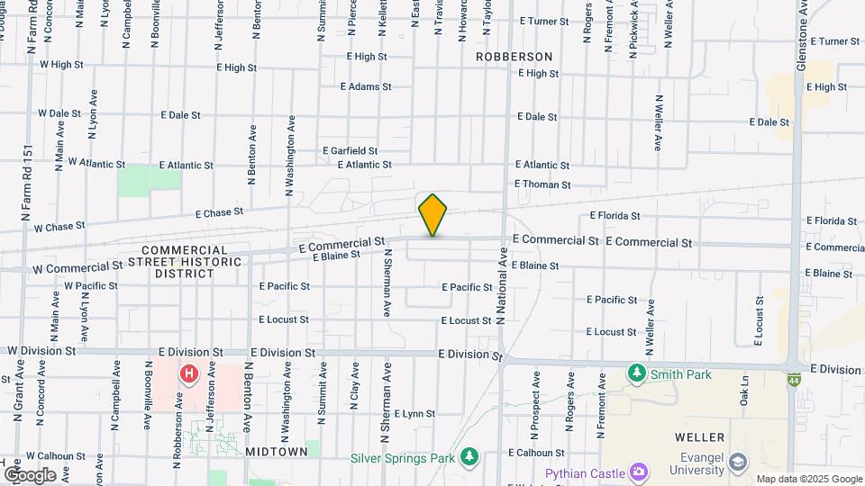 1032 E Commercial St Map and Location Details