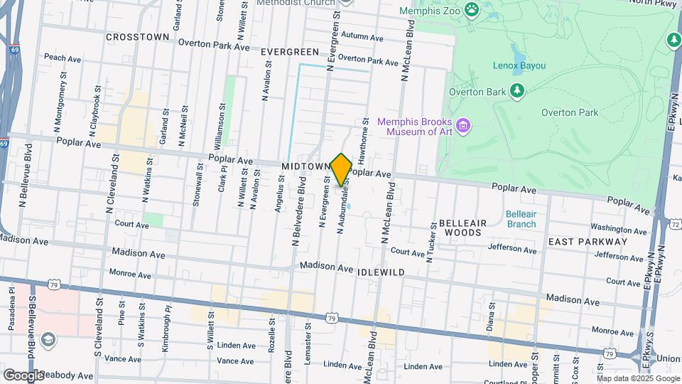 154 N Auburndale St Mapa y Detalles de la Ubicación
