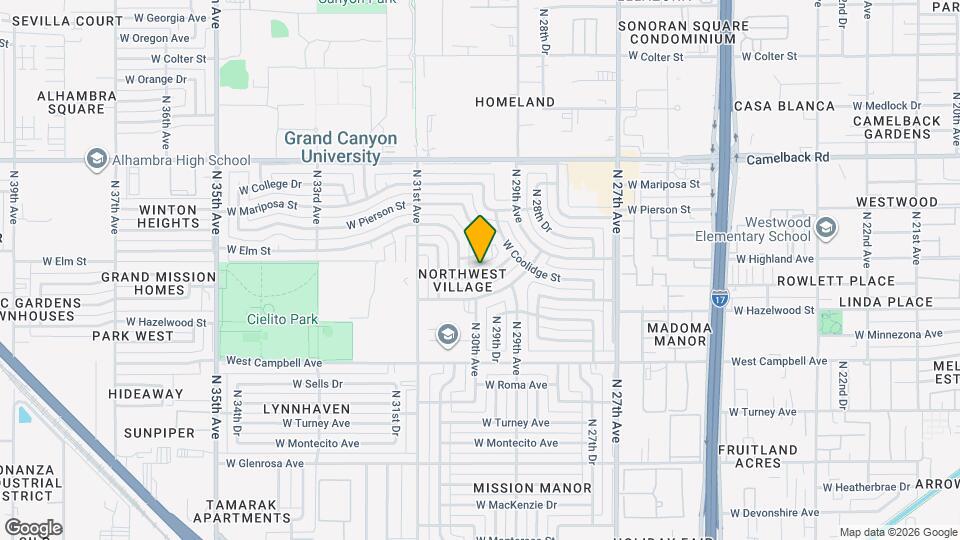 2936 W Highland Ave Map and Location Details