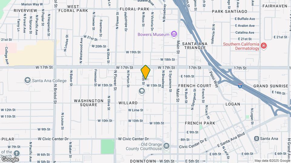 1509 N Ross St Map and Location Details