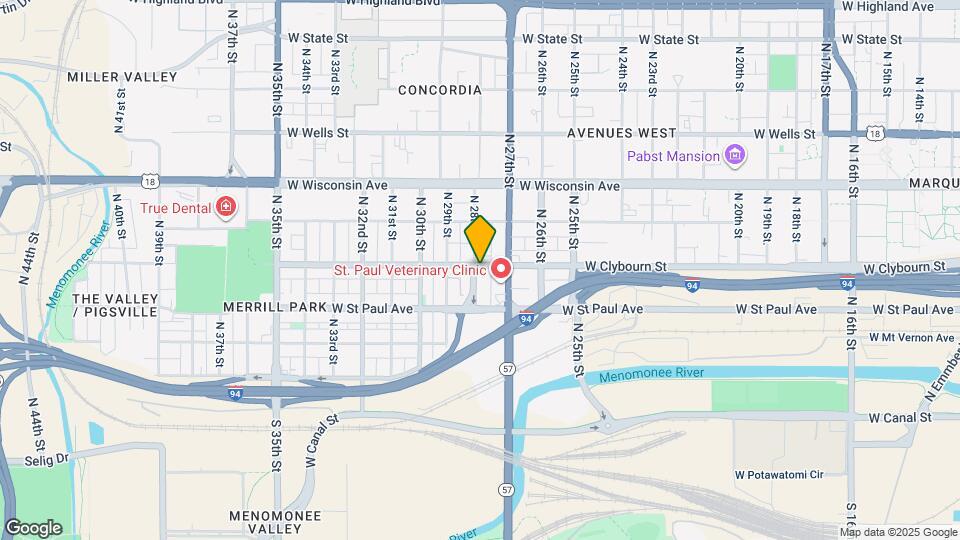 454 N 28th St Map and Location Details