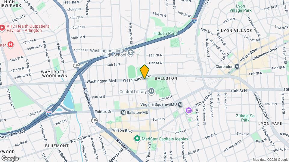 1160 N Quincy St Mapa y Detalles de la Ubicación