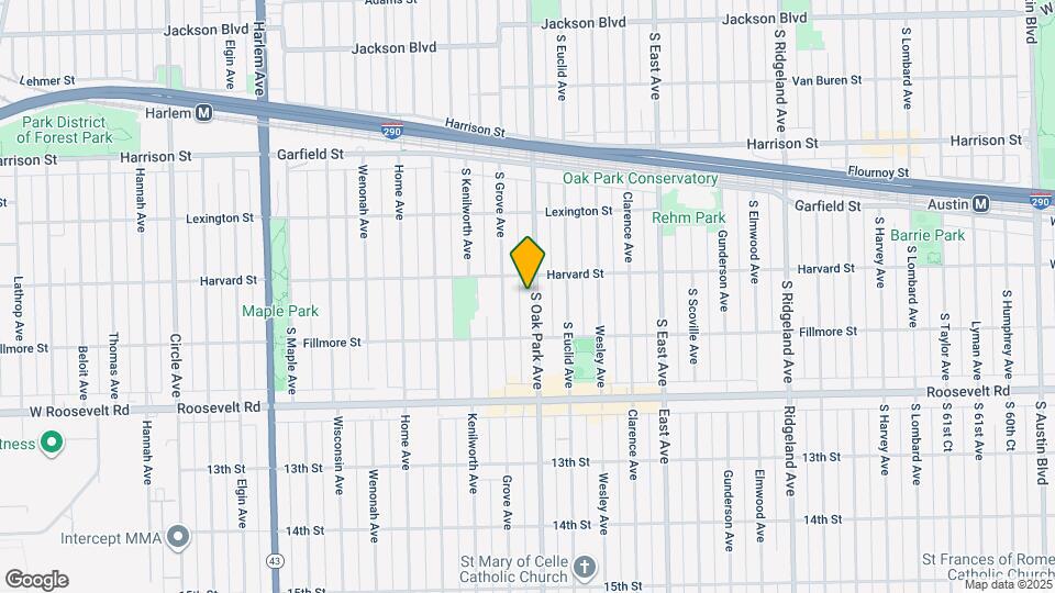 1115 S Oak Park Ave, Unit 1115 S. Oak Park Mapa y Detalles de la Ubicación