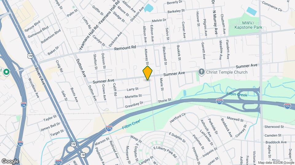 5471 Attaway St Map and Location Details