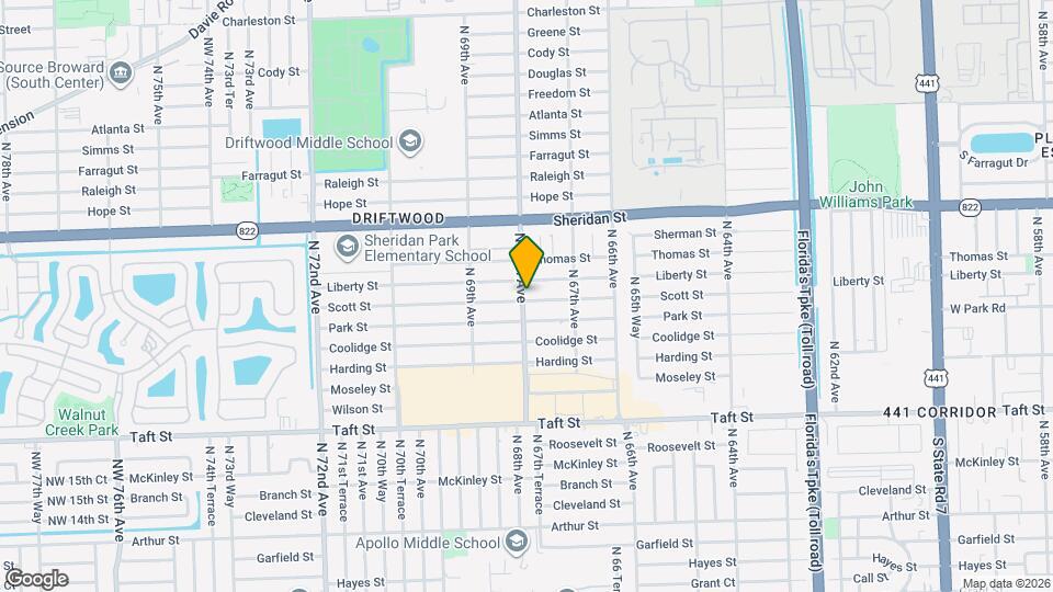 6791 Scott St Map and Location Details