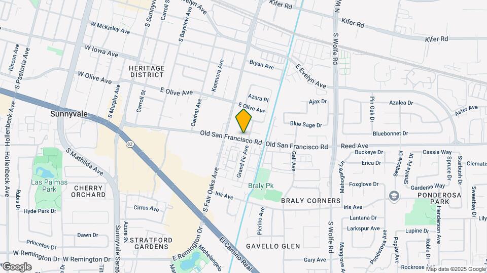 645 Old San Francisco Rd Map and Location Details