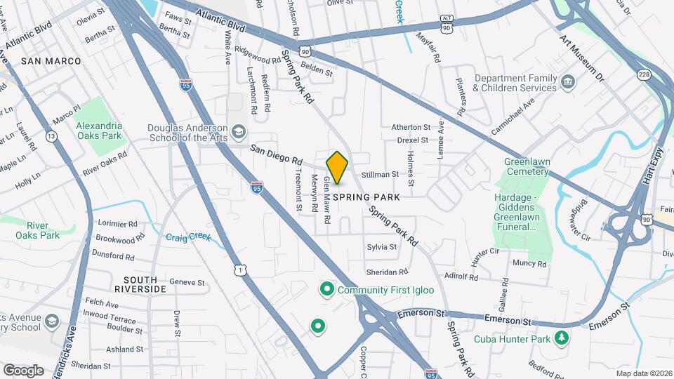 2647-A Peacock Street Map and Location Details