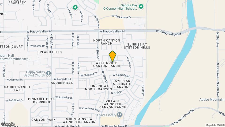 3850 W Park View Ln Map and Location Details