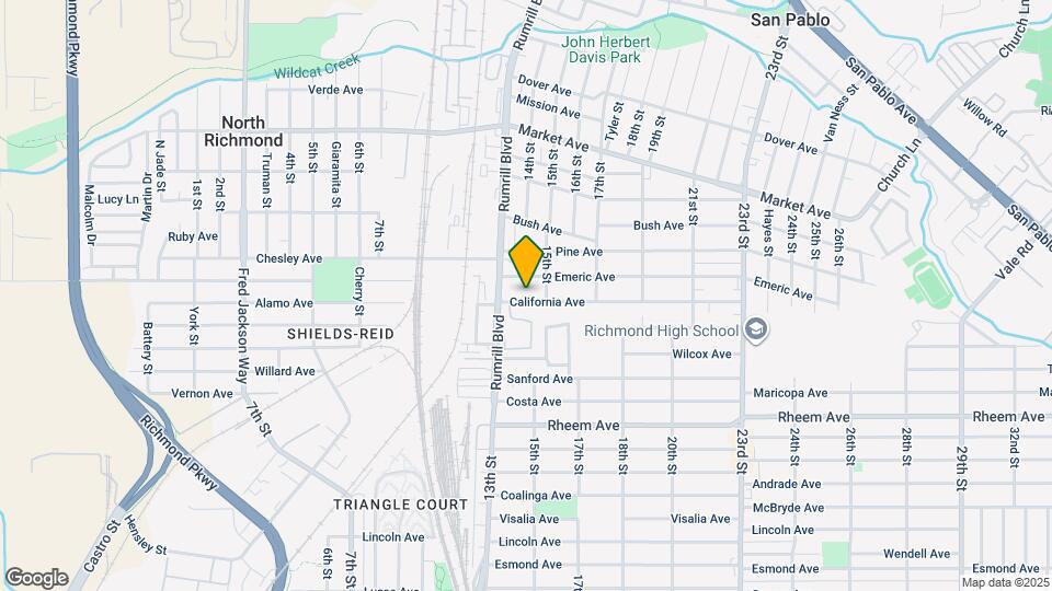 1337 California Ave Map and Location Details