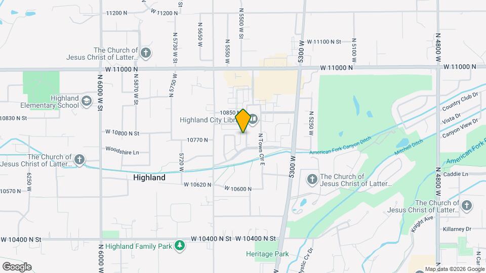 10767 N Town Ctr W Map and Location Details