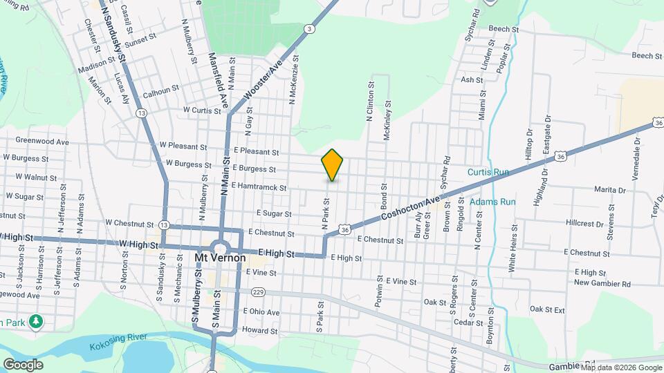 301 E Hamtramck St Map and Location Details