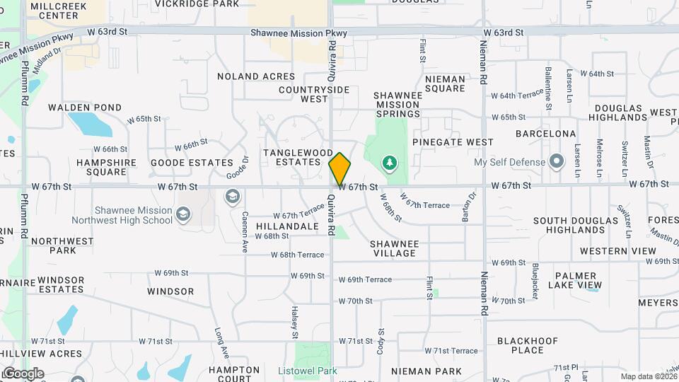 11821 W 67th St Map and Location Details