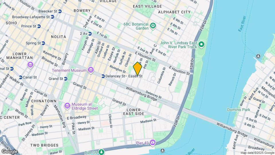 203 Rivington St Map and Location Details