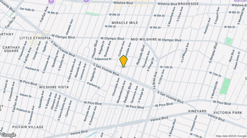 1212 Cloverdale Ave Map and Location Details