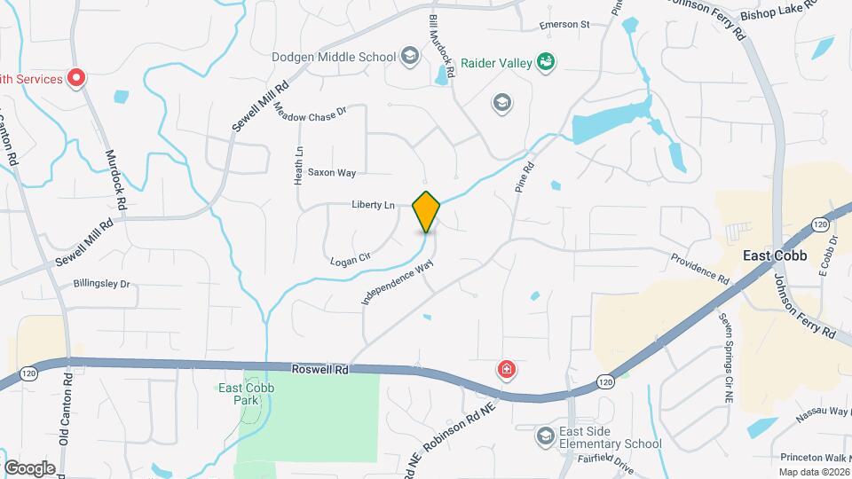 1407 Independence Way Map and Location Details