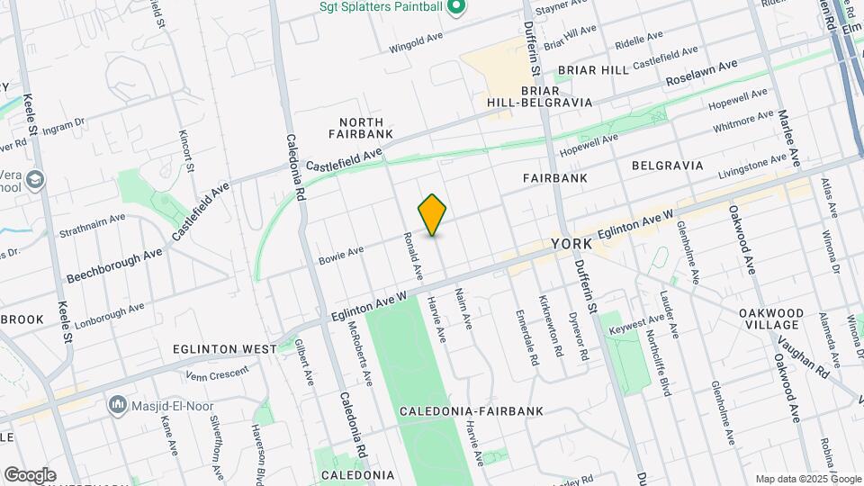 34 Chamberlain Ave Map and Location Details