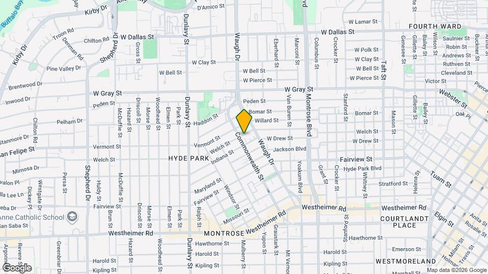 1415 Welch St Map and Location Details