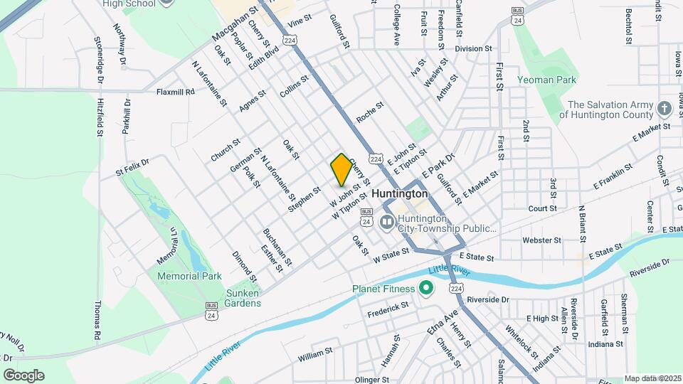 712 Poplar St Map and Location Details