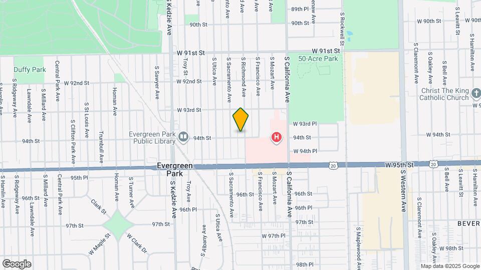 9358 S Richmond Ave Mapa y Detalles de la Ubicación