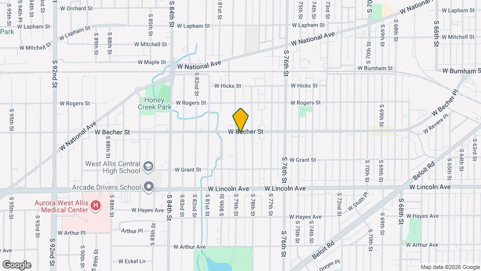 7833 W Becher St Map and Location Details