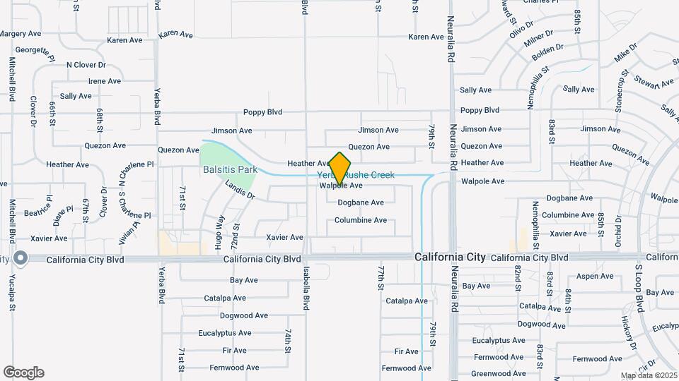 7618 Walpole Ave Mapa y Detalles de la Ubicación
