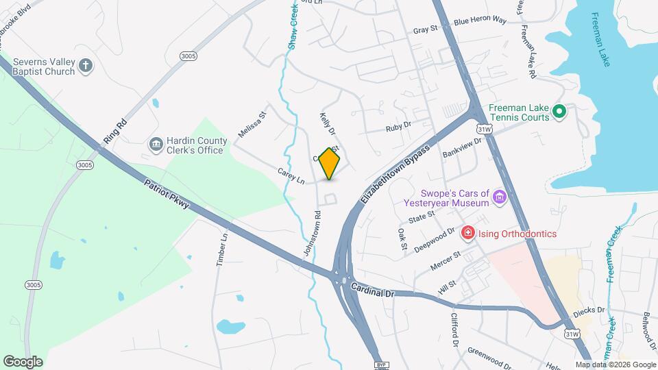 106 Carey Ln Mapa y Detalles de la Ubicación