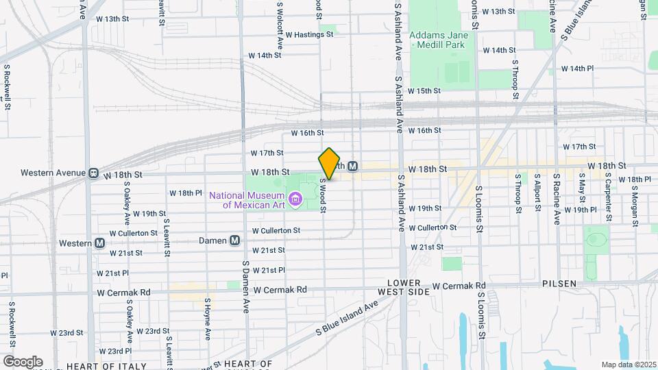 1752 W 18th Pl Map and Location Details