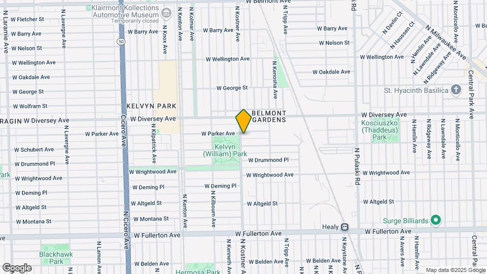 2717-2721 N Kostner Ave Mapa y Detalles de la Ubicación
