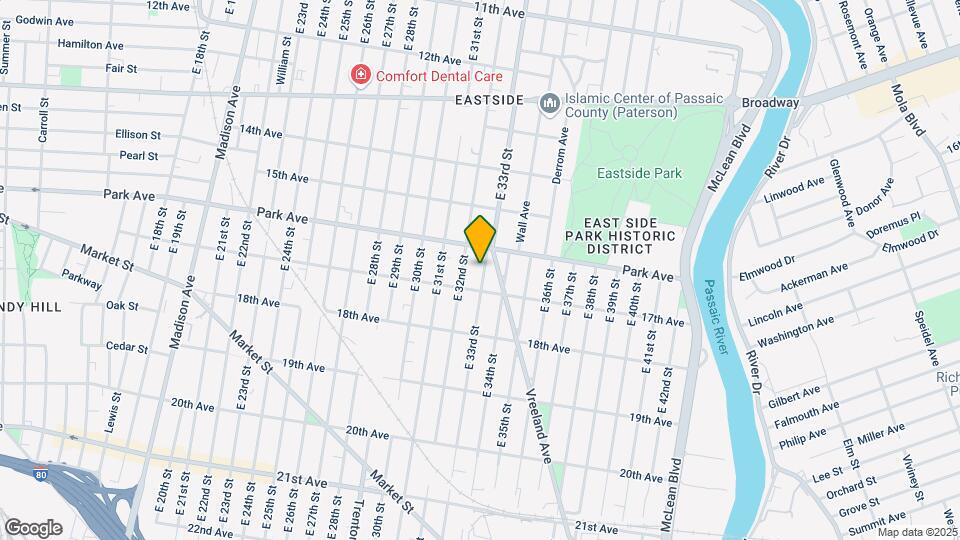 330 E. 33rd St. Map and Location Details