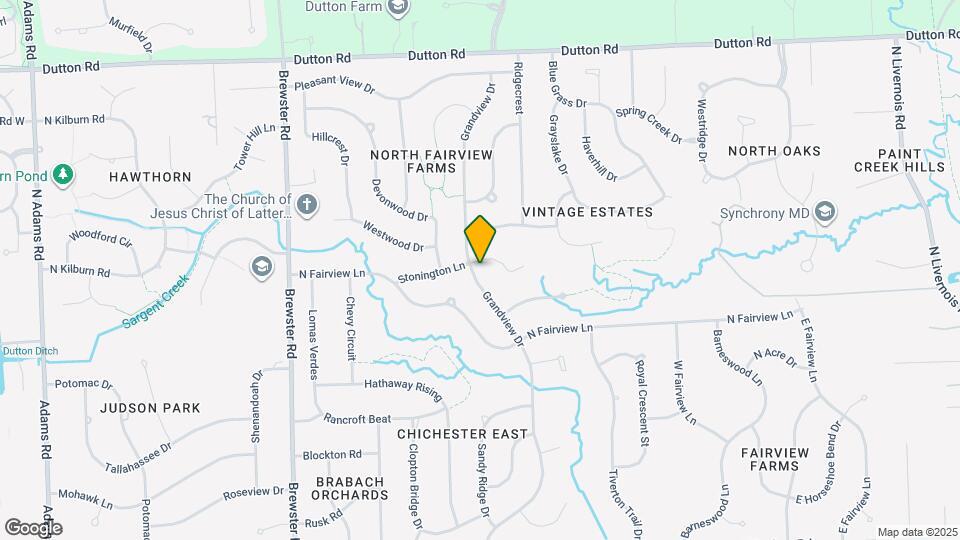 1568 Grandview Dr Map and Location Details