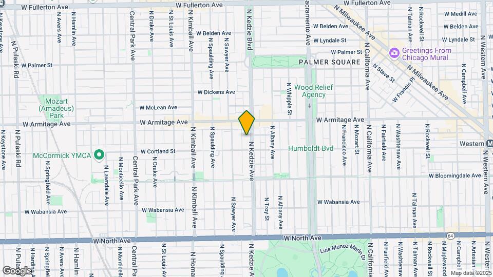 1924-1932 N Kedzie Ave Mapa y Detalles de la Ubicación