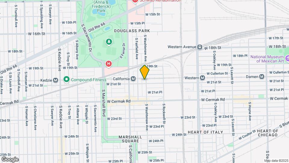 2020 S Washtenaw Ave. Map and Location Details