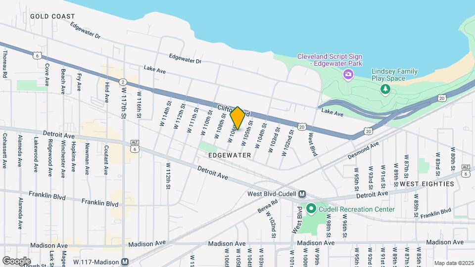 1295 W 106th St Map and Location Details