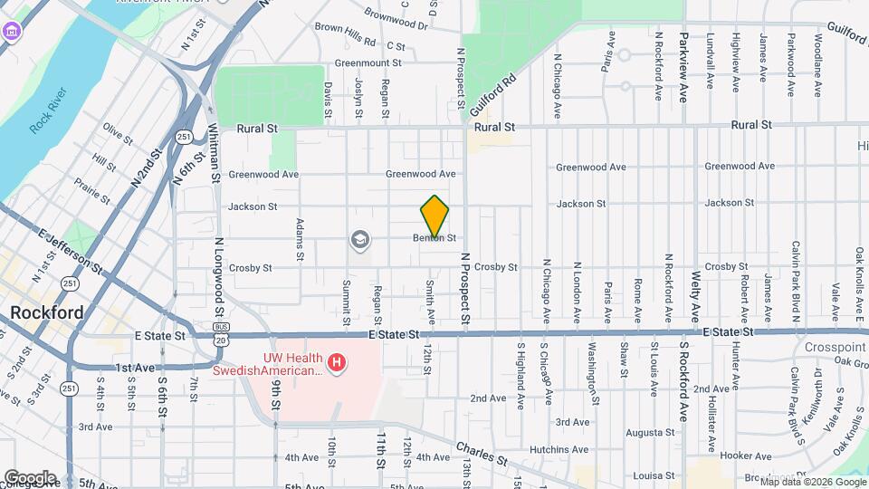 1605 Benton St Map and Location Details