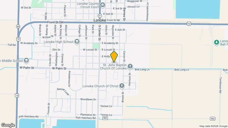 311 E Cherry St Map and Location Details