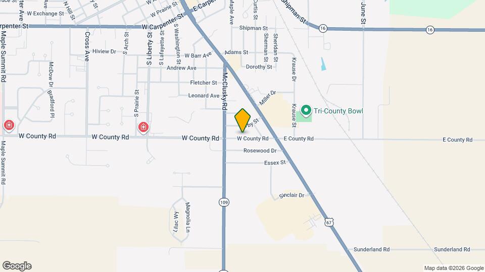 211 W County Rd Map and Location Details