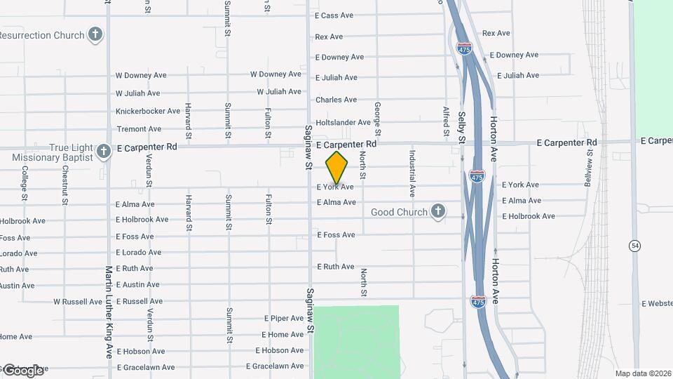 738 E York Ave Map and Location Details