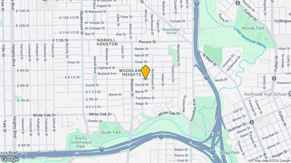 626 Woodland St Map and Location Details