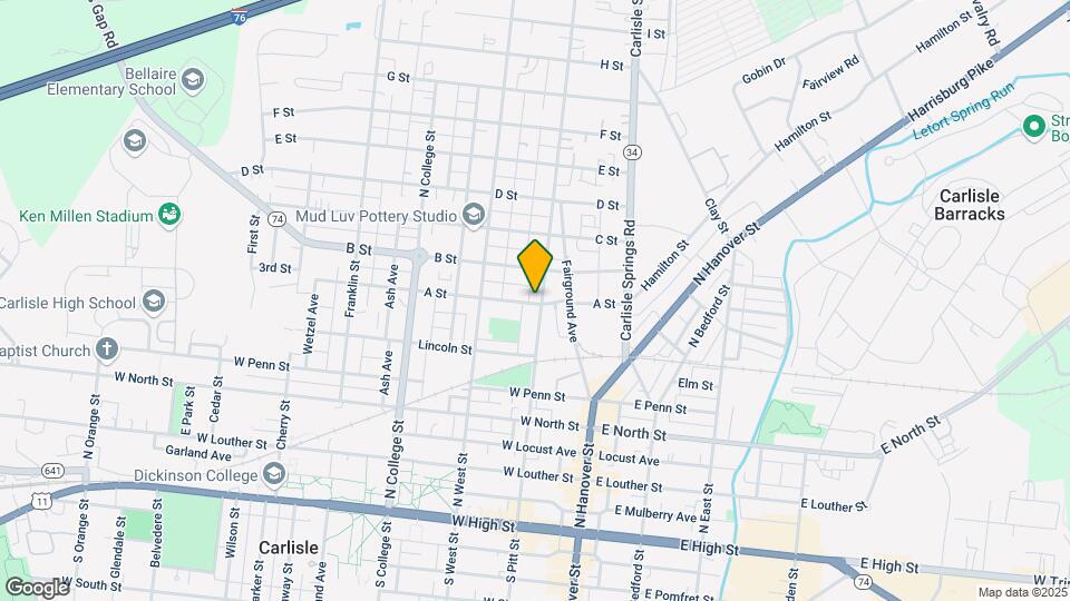 500 N Pitt St Mapa y Detalles de la Ubicación