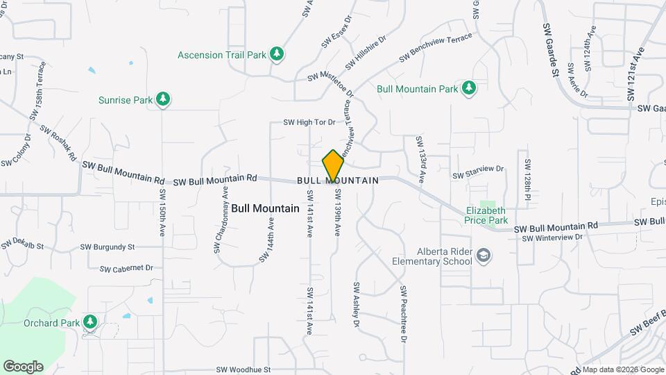 13970 SW Bull Mountain Rd Map and Location Details