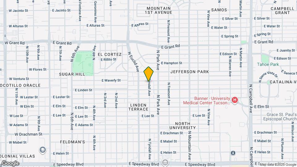 846 E Waverly St, Unit #1 Map and Location Details